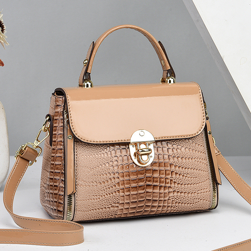 Geantă de damă din PU, formă de găleată, închidere cu fermoar, căptușeală din nylon, compartimente interioare: buzunar secret cu fermoar, buzunar pentru telefon, buzunar interior cu fermoar