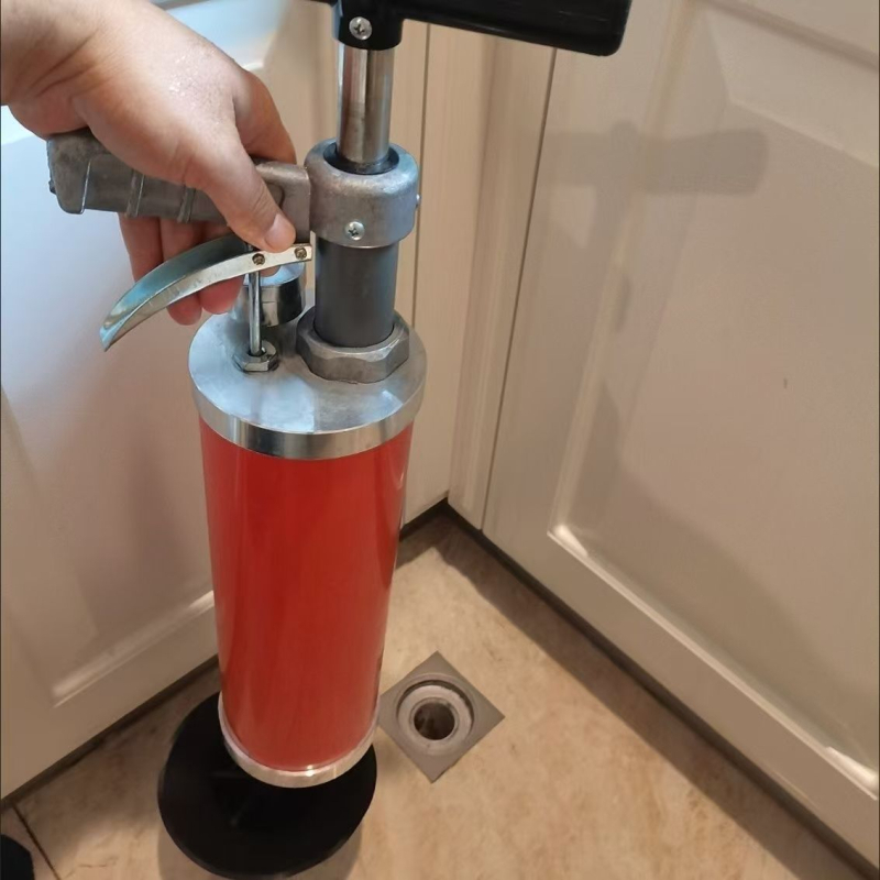 Alat za pročišćavanje kanalizacije s zračnim pritiskom, PVC kućište, visokoučinkovit dredžer, lagana aluminijska konstrukcija, automatsko čišćenje cijevi