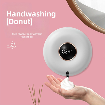 Intelligens szappanadagoló habosítóval, műanyag test, indukciós működés, infravörös érzékelő, IPX3, érzékelési távolság 10–30 mm