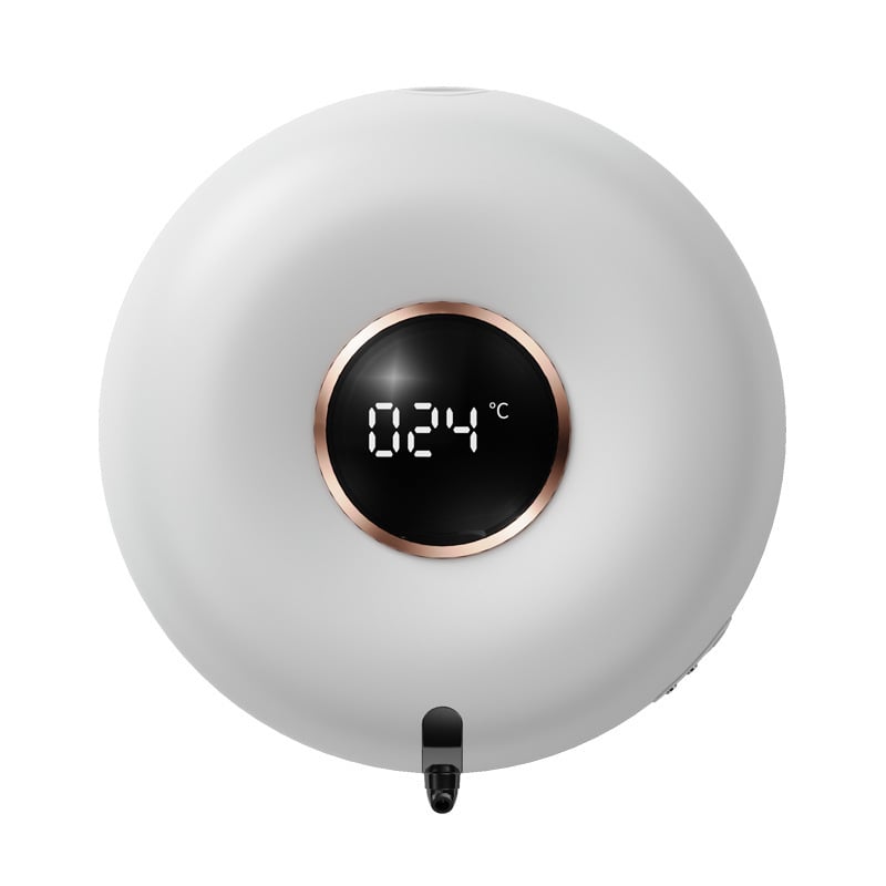 Intelligens szappanadagoló habosítóval, műanyag test, indukciós működés, infravörös érzékelő, IPX3, érzékelési távolság 10–30 mm