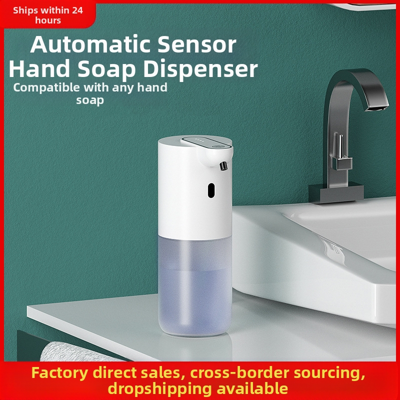 Intelligens szappanadagoló habosítóval, műanyag test, indukciós működés, infravörös érzékelő, IPX3, érzékelési távolság 10–30 mm