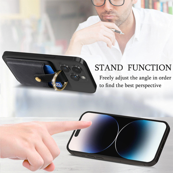 Μαγνητική θήκη καρτών για κινητά, συμβατή με Apple, καθολική, υπερισχυρός μαγνήτης, δαχτυλίδι με διαμάντι, πολυλειτουργική θήκη καρτών