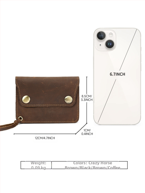 Mincovník z pravej kože, prvý vrstva hovädzej kože, jednofarebný vzor, unisex, podšívka z polyesteru