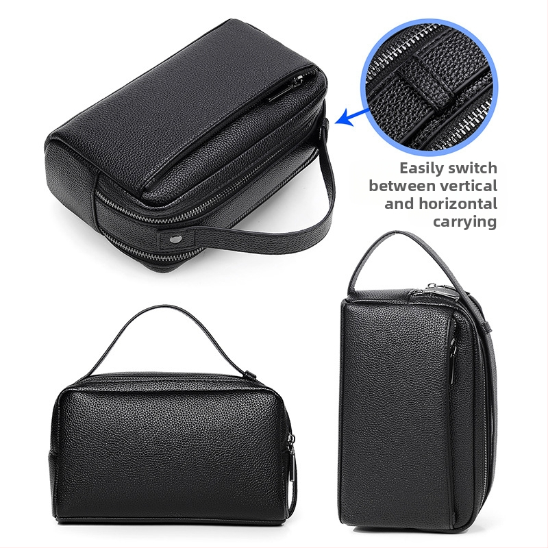 Мъжки клъч – PU материал, водоустойчив, ултралек, износоустойчив, едноцветен дизайн (PU; водоустойчив; ултралек; износоустойчив; едноцветен)