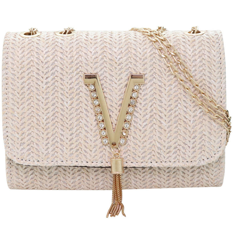 Ženska PU kožna kvadratna torba s lančanim remenom, metalnim kićankama i zatvaranjem poklopca