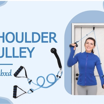 Συσκευή τράκτισης άνω άκρου με κρίκο τροχαλίας για διάταση και αποκατάσταση ώμου – ατσάλι με ελατήριο, ζώνη ανάρτησης για προπονήσεις