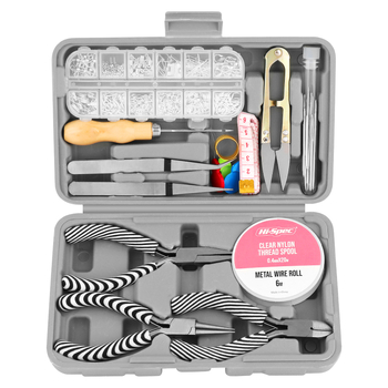 Ръчно изработени клещи за бижута – комплект за DIY домашна употреба, мини клещи с остър нос и наклонена глава за нанизване на мъниста