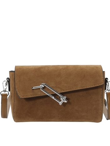 PU mala kvadratna torbica za rame sa zatvaračem, dvije naramenice, laminirani unutarnji džep sa zatvaračem