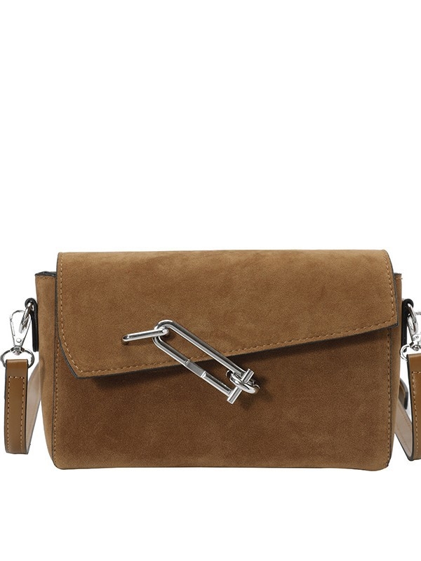 PU mala kvadratna torbica za rame sa zatvaračem, dvije naramenice, laminirani unutarnji džep sa zatvaračem