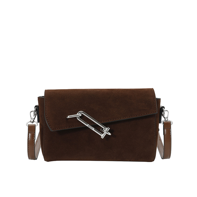 PU mala kvadratna torbica za rame sa zatvaračem, dvije naramenice, laminirani unutarnji džep sa zatvaračem