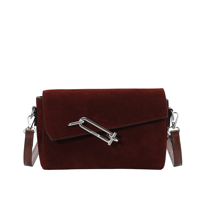 PU mala kvadratna torbica za rame sa zatvaračem, dvije naramenice, laminirani unutarnji džep sa zatvaračem