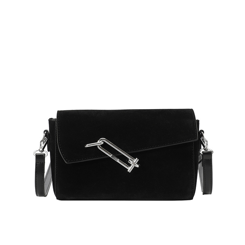 PU mala kvadratna torbica za rame sa zatvaračem, dvije naramenice, laminirani unutarnji džep sa zatvaračem