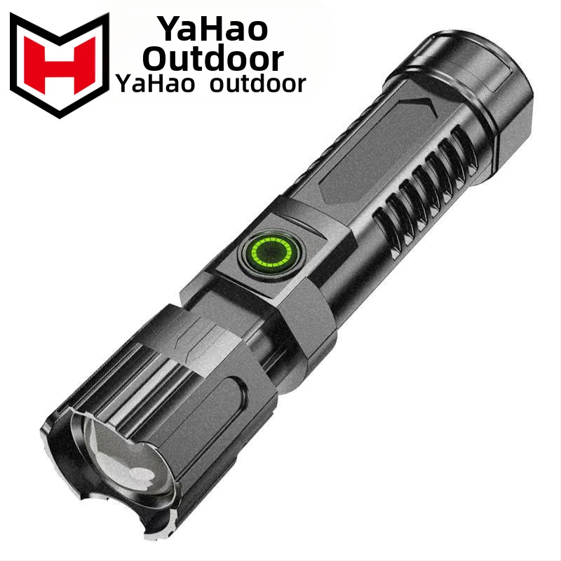 LED фенерче с USB презареждане (ABS корпус; 800 mAh; 5 W; обхват до 200 м)