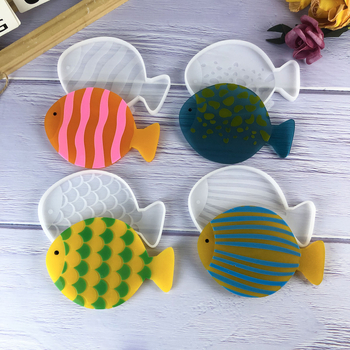 Σετ σιλικόνιου καλουπιού σε σχήμα ψαριού – DIY κέικ και διακοσμητικά από τσιμέντο/ γύψος, ακανόνιστο σχήμα