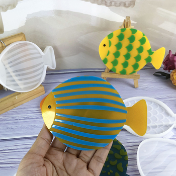 Σετ σιλικόνιου καλουπιού σε σχήμα ψαριού – DIY κέικ και διακοσμητικά από τσιμέντο/ γύψος, ακανόνιστο σχήμα