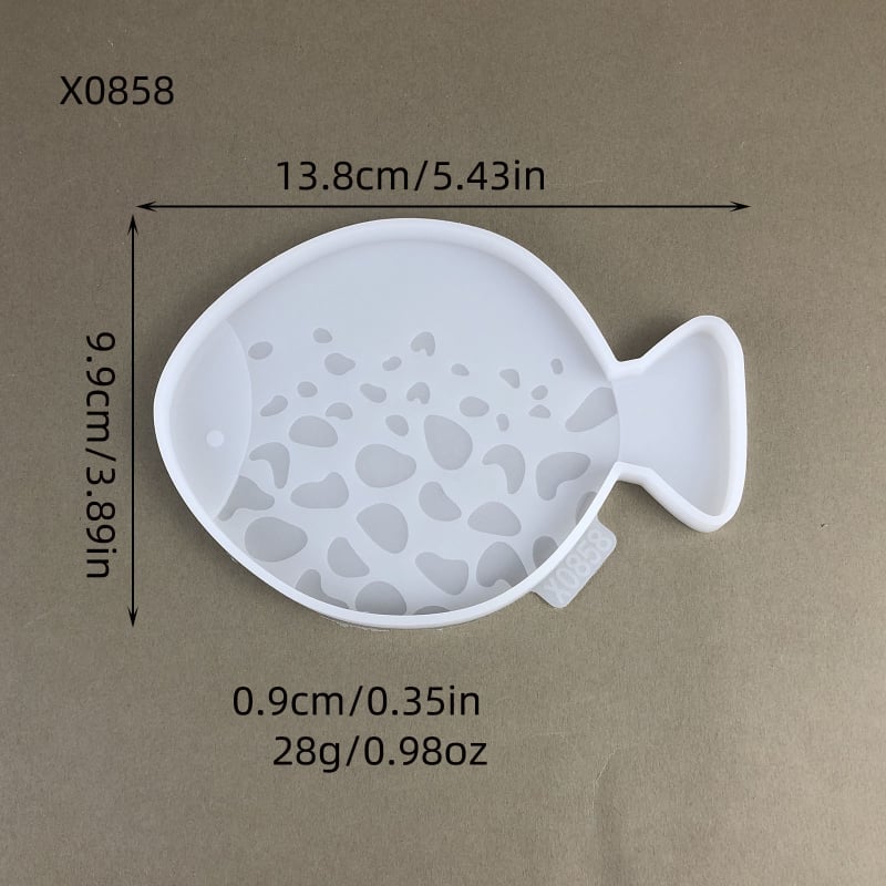 Силиконова форма за риби – комплект за DIY торти и декорации от цимент/гипс, нестандартна форма