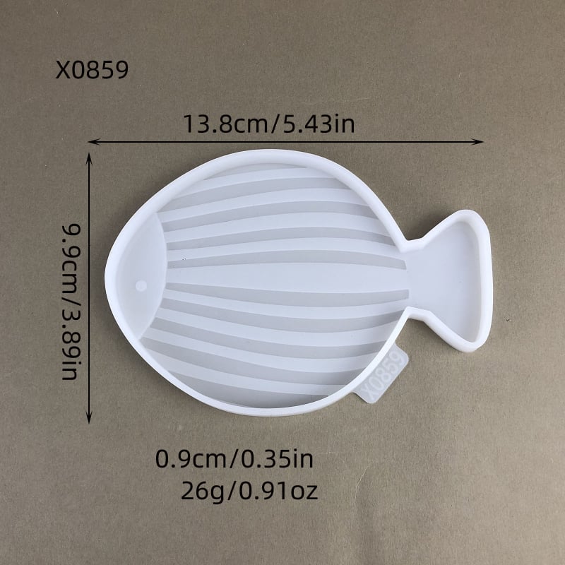 Силиконова форма за риби – комплект за DIY торти и декорации от цимент/гипс, нестандартна форма