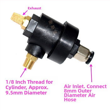 Βαλβίδα γρήγορης εξαγωγής κυλίνδρου για μηχανή αλλαγής ελαστικών — 0,2 kW, 220V, σφιγκτήρας εξωτερικού δακτυλίου 8