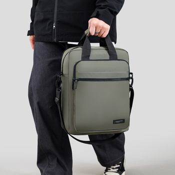 Ανδρική τσάντα ώμου, στυλ δρόμου, ύφασμα Oxford, επένδυση από πολυεστέρα, σχεδίαση μείωσης βάρους