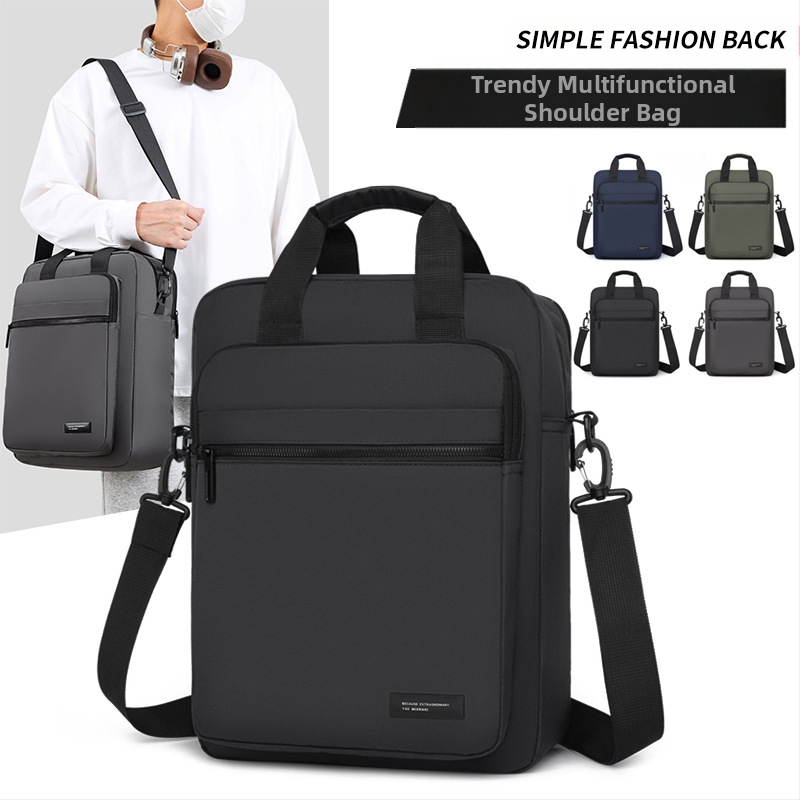 Vyriška pečių rankinė, gatvės stiliaus, Oxford audinys, poliesterio pamušalas, apkrovos mažinimo dizainas