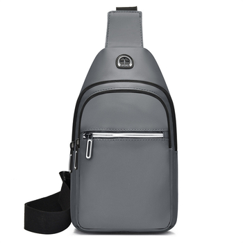 Мъжка чанта за гърдите – Oxford материя, издръжлива на износване, градска простота, едноцветен модел, пътуване за отдих