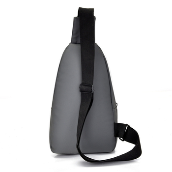 Мъжка чанта за гърдите – Oxford материя, издръжлива на износване, градска простота, едноцветен модел, пътуване за отдих