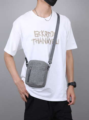 Αντρική τσάντα ώμου από νάιλον, Φοιτητικό στυλ, Εσωτερική επένδυση πολυεστέρα, Κωδικός 1170, Άνοιξη 2025