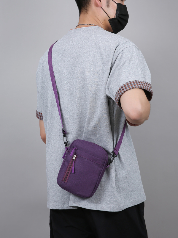 Αντρική τσάντα ώμου από νάιλον, Φοιτητικό στυλ, Εσωτερική επένδυση πολυεστέρα, Κωδικός 1170, Άνοιξη 2025