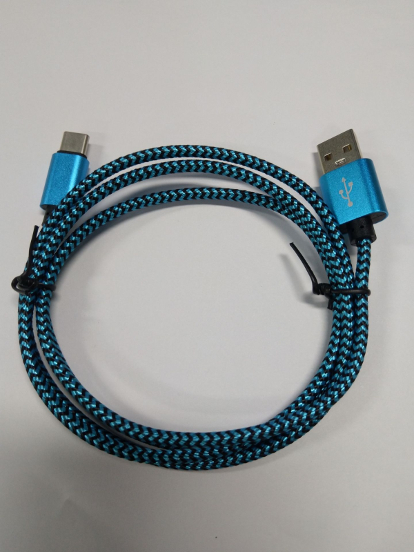 Καλώδιο USB-C γρήγορης φόρτισης, πλεκτό μοτίο φιδιού, μήκη 1m/2m/3m, 12W, υφαντό