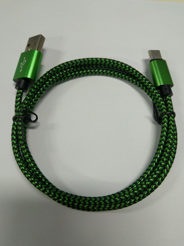 Καλώδιο USB-C γρήγορης φόρτισης, πλεκτό μοτίο φιδιού, μήκη 1m/2m/3m, 12W, υφαντό