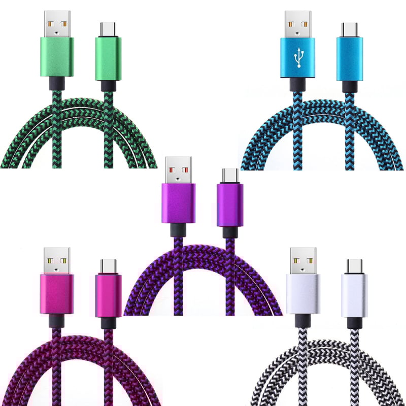 Pintas USB-C greito įkrovimo kabelis su gyvatės raštu, ilgiai 1m/2m/3m, 12W, audinys