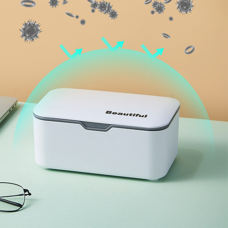 Θήκη για χαρτοπετσέτες επιτραπέζια με καπάκι, πλαστική, ανθεκτική στη σκόνη, αποθήκευση υγρών μαντηλών