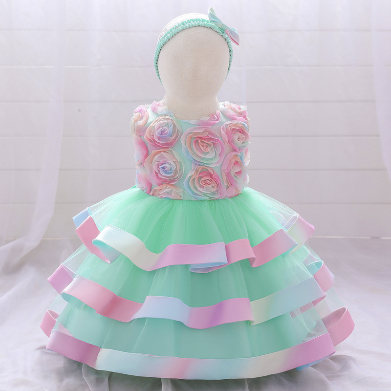 Dječja haljina za djevojčice 3–8 godina, vanjski materijal pamutno-mješavina s 65% poliester, podstava 35% poliester, za sve sezone