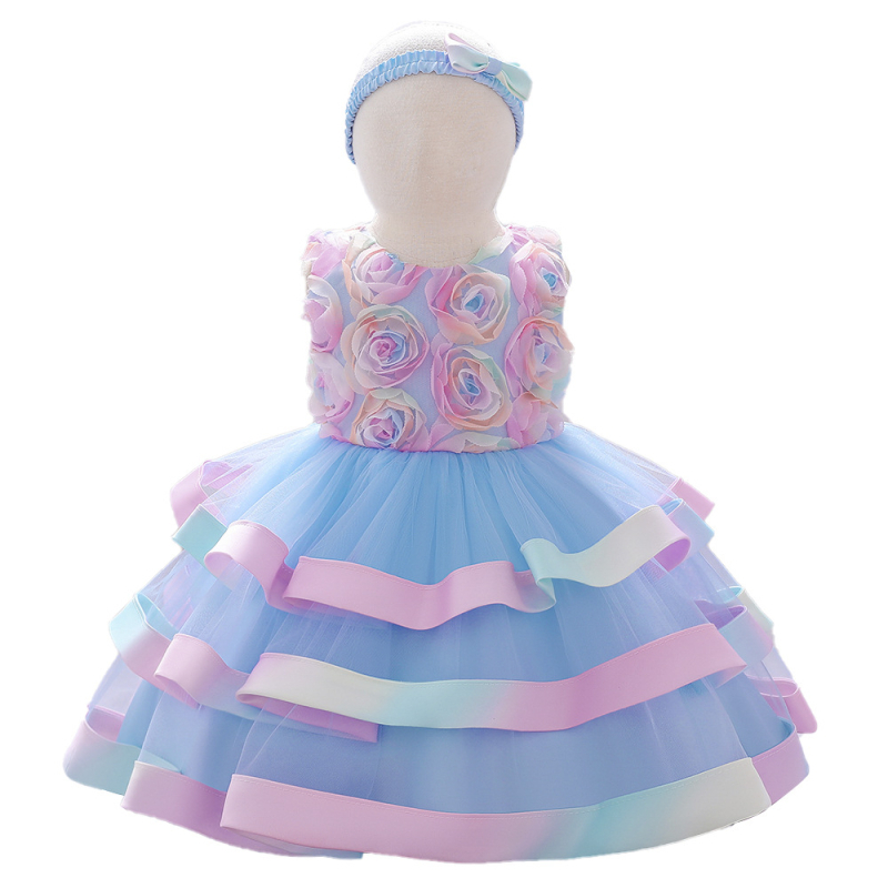 Dječja haljina za djevojčice 3–8 godina, vanjski materijal pamutno-mješavina s 65% poliester, podstava 35% poliester, za sve sezone