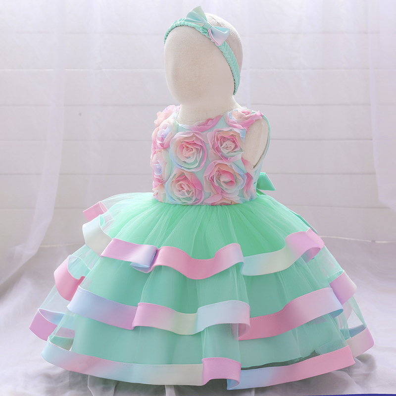 Dječja haljina za djevojčice 3–8 godina, vanjski materijal pamutno-mješavina s 65% poliester, podstava 35% poliester, za sve sezone