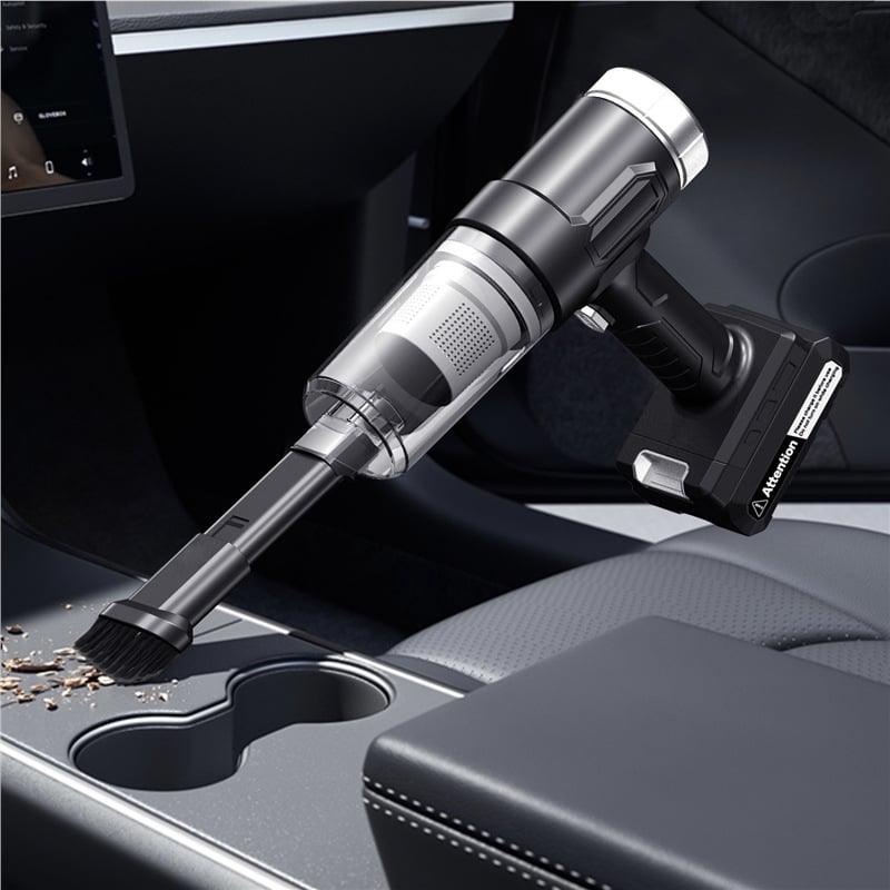 CHONGTENG automobilio dulkių siurbtuvas, horizontalaus dizaino, 7.4V, 45W, 10000Pa, įkraunamas, belaidis