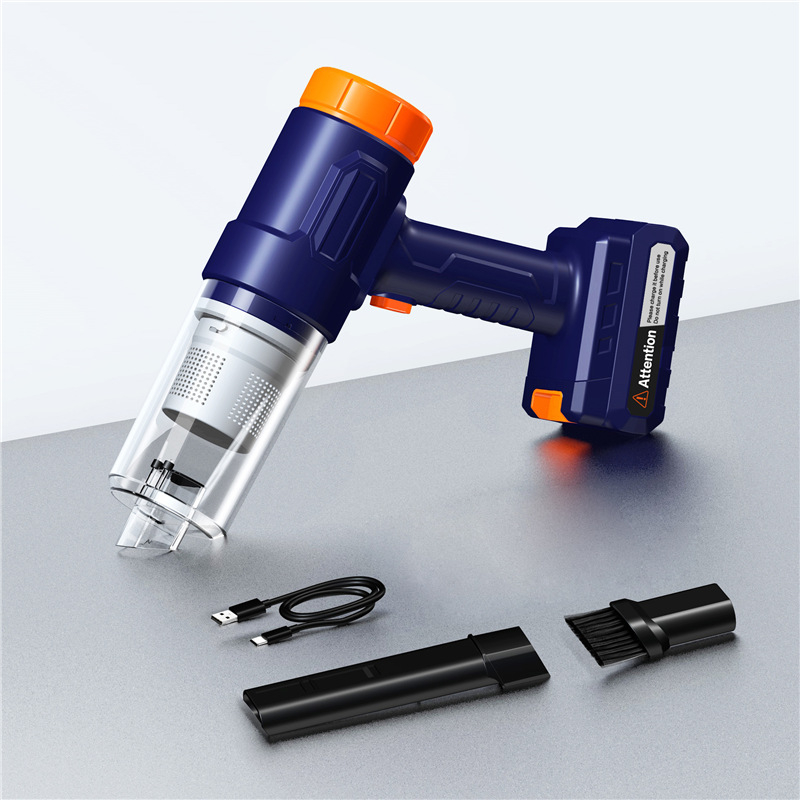 CHONGTENG αυτοκινητικό ασύρματο ηλεκτρικό σκουπάκι, οριζόντιος σχεδιασμός, 7.4V, 45W, 10000Pa, επαναφορτιζόμενο