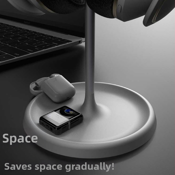 Suport pentru căști de birou din aliaj de aluminiu și ABS, design simplu, pentru căști de calculator