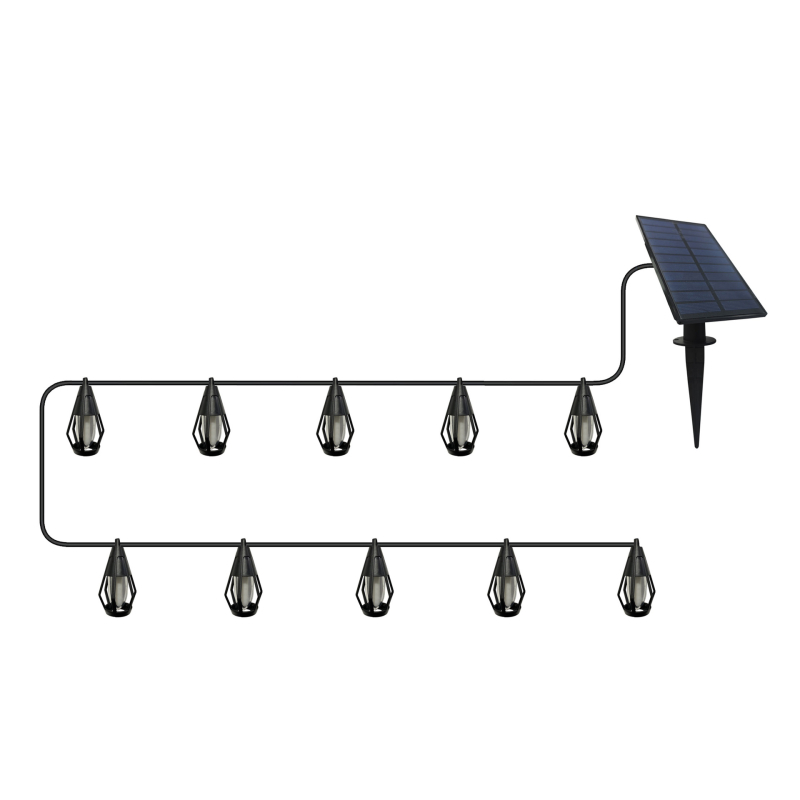 Solarne LED niz s plamenom za vanjsku upotrebu, vodootporan, s induktivnim prekidačem, model BH-HY-009, 1W, 3.7V, 12–16 sati rasvjete