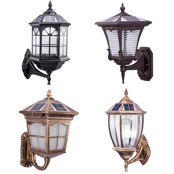 Ηλιακό εξωτερικό αδιάβροχο φωτιστικό τοίχου για μπαλκόνι/θύρα – αγροτικό στυλ με σχήμα καρδιάς; IP55, 5W, 220V, 12–16 ώρες φωτισμού, επαγωτικός διακόπτης