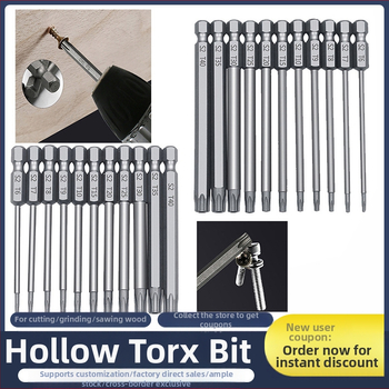 Bozhi 11 vnt plum blossom tuščių bitų rinkinys, chromo-vanadžio plienas, izoliotas, magnetizmas neteikia