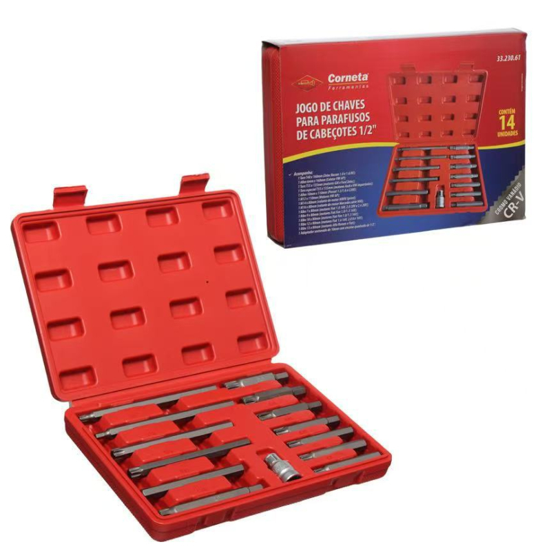 Bozhi 11 vnt plum blossom tuščių bitų rinkinys, chromo-vanadžio plienas, izoliotas, magnetizmas neteikia