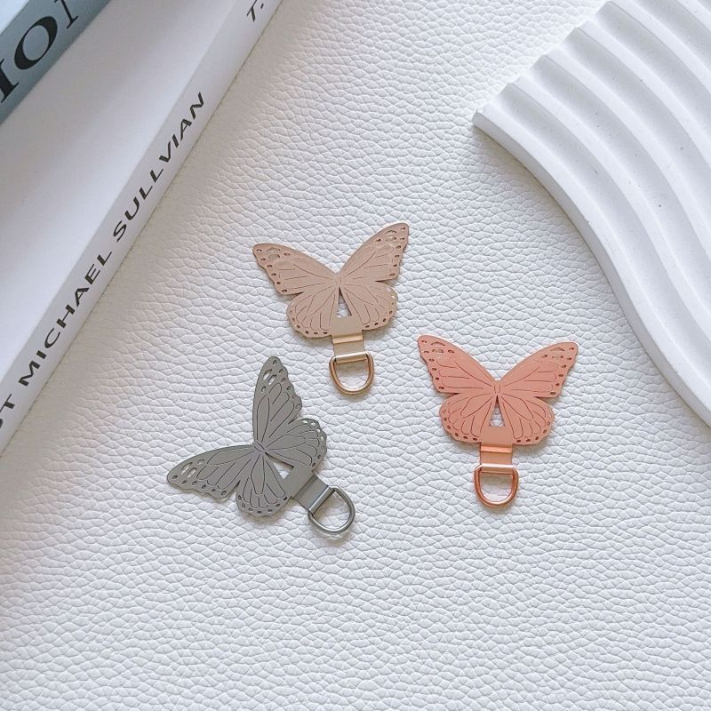 Izuzetno tanak klip za punjački priključak mobitela, od nehrđajućeg čelika, metalna kopča u obliku mašnice, sprječava gubitak