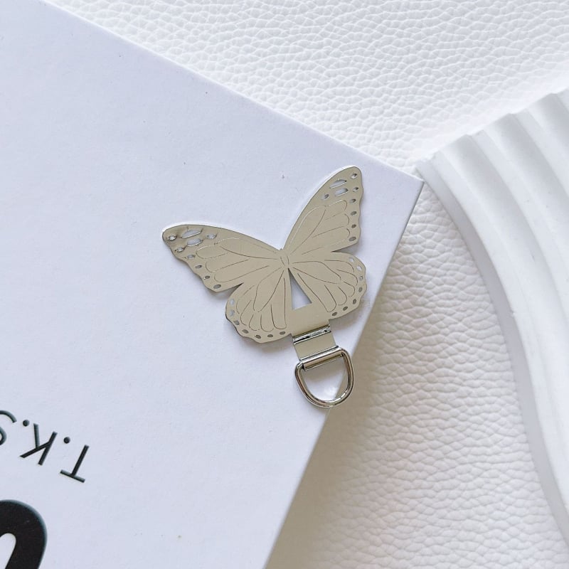 Izuzetno tanak klip za punjački priključak mobitela, od nehrđajućeg čelika, metalna kopča u obliku mašnice, sprječava gubitak