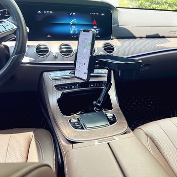 ZYhy Автомобилен държач за чаши и телефон с поднос — пластмасов, с възможност за персонализация