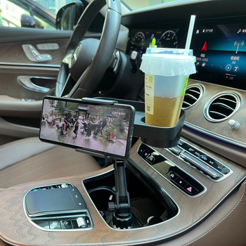 ZYhy Автомобилен държач за чаши и телефон с поднос — пластмасов, с възможност за персонализация