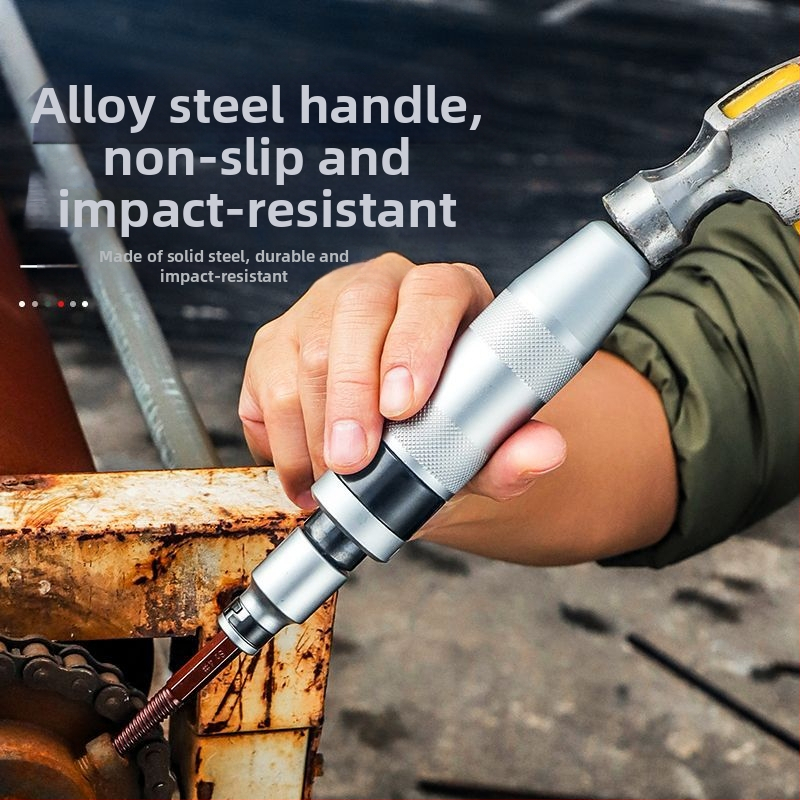 San kun smūginis atsuktuvas – daugiafunkcinis universalus įrankis iš anglies plieno, skirtas rūdijimo šalinimui