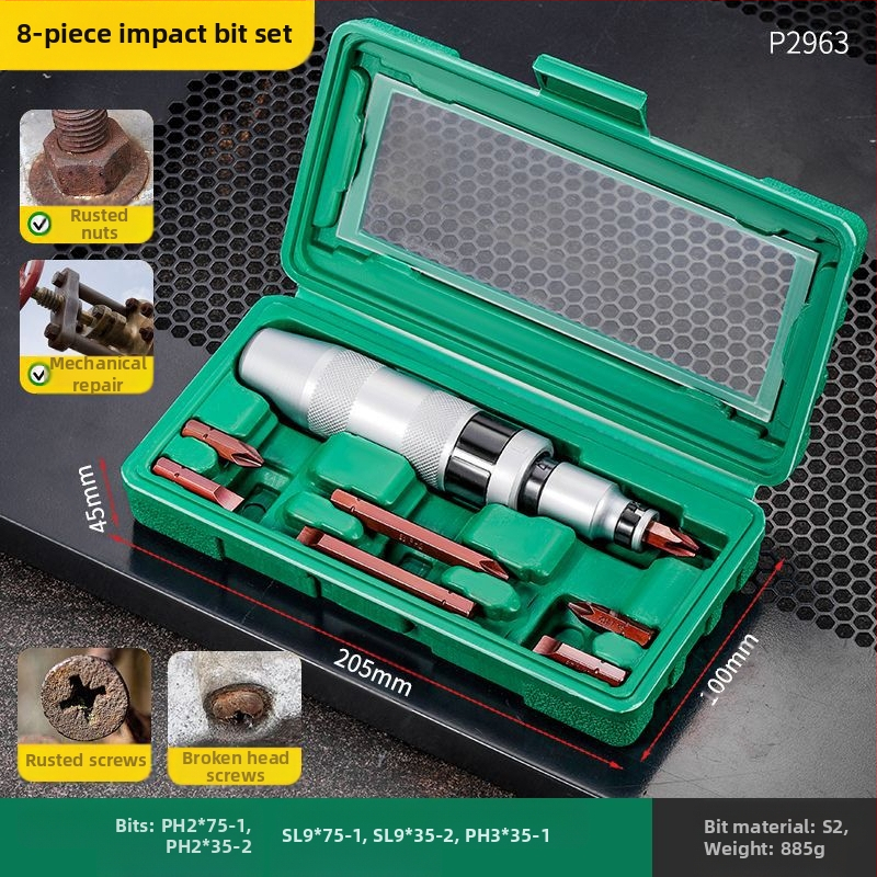 San kun ударна отвертка – мултифункционална, универсална, изработена от въглеродна стомана, за премахване на ръжда