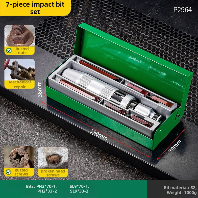 San kun ударна отвертка – мултифункционална, универсална, изработена от въглеродна стомана, за премахване на ръжда