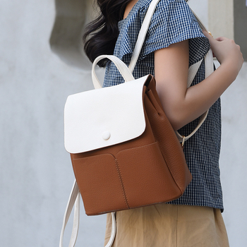 Ženski ruksak od PU materijala, gradski stil, zatvarač, poliester podstava, unutarnji džep sa zatvaračem i džep za mobitel
